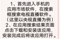 怎样在手机上看电视直播(怎样在手机上看电视直播视频)