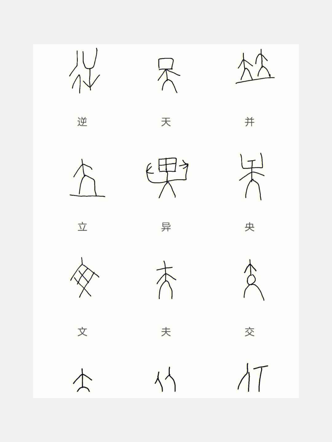 立德甲骨文(甲骨文立的意思)  第1张